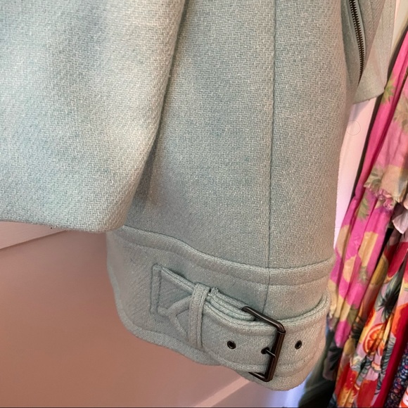 Banana Republic cocoon mint green coat - Picture 8 of 15